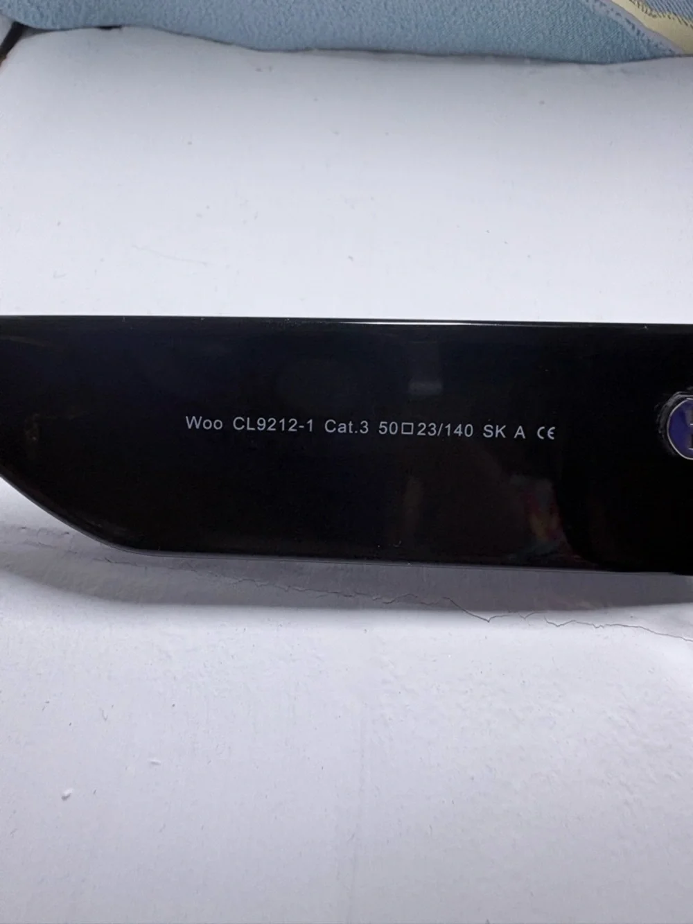 CAROLINA LEMKE Chunky Rectangular Black Sunglasses NWT